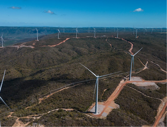 imagem da usina eólica de Anemus